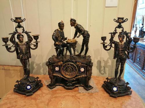 Superb Quality & Unusual French Clock Garniture (1 of 19) Superb Quality & Unusual French Clock Garniture (1 of 19)