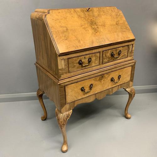 Small Burr Walnut Bureau (1 of 9)