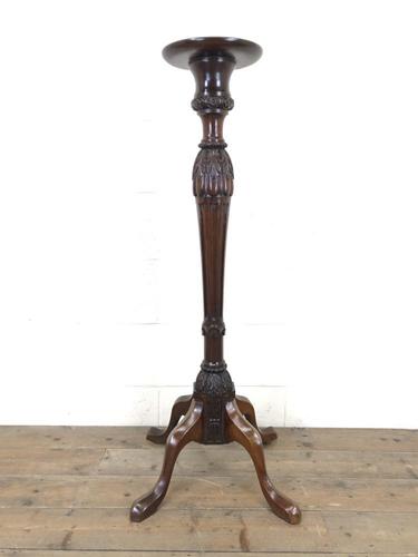 Antique 19th Century Mahogany Torchiere (1 of 7)