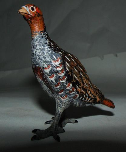 Austrian Cold Pained Bronze of Grouse (1 of 6)