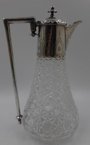 Antique Victorian Silver Claret Jug - Birmingham 1881 (1 of 10)