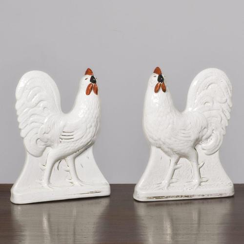 Pair of Staffordshire Cockerels (1 of 5) Pair of Staffordshire Cockerels (1 of 5)