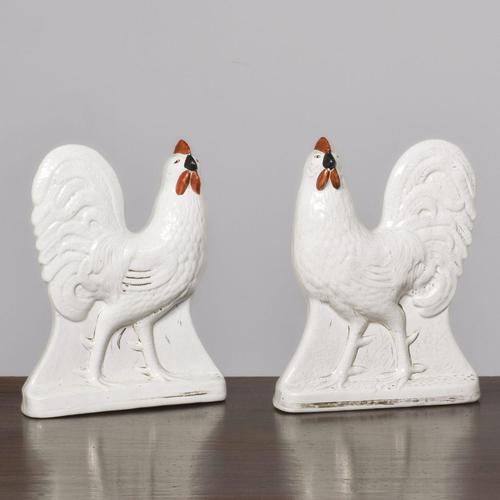 Pair of Staffordshire Cockerels (1 of 5)