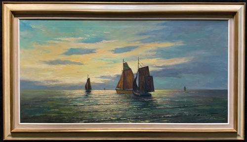 Andries Debeuf Flemish, Stunning Large Moonlit Seascape Oil Painting (1 of 13) Andries Debeuf Flemish, Stunning Large Moonlit Seascape Oil Painting (1 of 13)