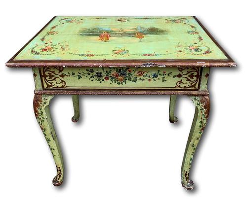 19th Century Painted Occasional Table with Single Drawer (1 of 7) 19th Century Painted Occasional Table with Single Drawer (1 of 7)