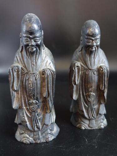 Pair of Late 18th or Early 19th Century Chinese Tomb Figures of Deities (1 of 6)