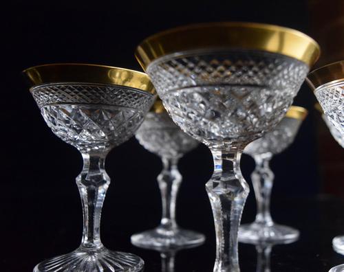 6 Moser Liqueur Cocktails with gold rims (1 of 4) 6 Moser Liqueur Cocktails with gold rims (1 of 4)