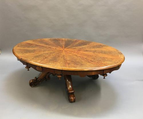 Scottish Victorian Oval Coffee Table (1 of 10)