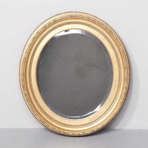 Victorian Gilded Oval Wall Mirror (1 of 4)