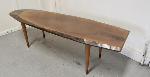 Mid Century Slice of Fruitwood Coffee Table (1 of 10) Mid Century Slice of Fruitwood Coffee Table (1 of 10)