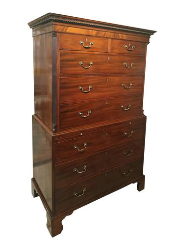 Exceptional Quality Georgian Mahogany Chest on Chest (1 of 10)