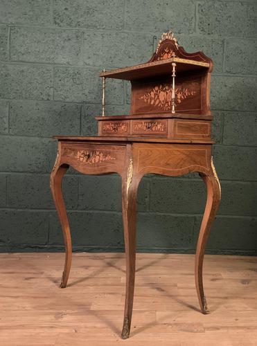 French Inlaid Rosewood Ladies Writing Table (1 of 8) French Inlaid Rosewood Ladies Writing Table (1 of 8)