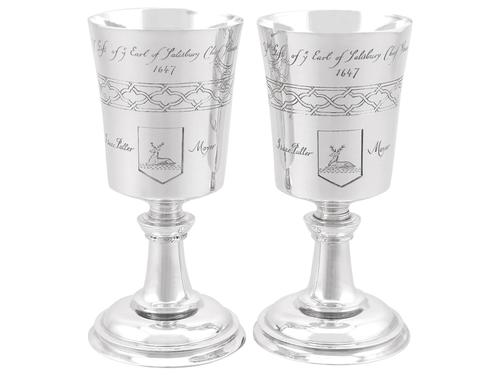 Sterling Silver Chalices - Vintage 1972 (1 of 15) Sterling Silver Chalices - Vintage 1972 (1 of 15)