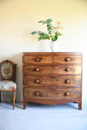 Antique George IV Mahogany Chest of Drawers (1 of 12)