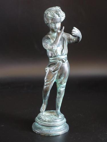 Charming Mid 19th Century Continental Bronze Figure of a Boy (1 of 7) Charming Mid 19th Century Continental Bronze Figure of a Boy (1 of 7)