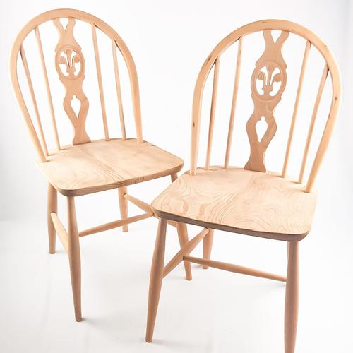 Pair of Ercol Fleur-de-lis Windsor Chairs (1 of 5)