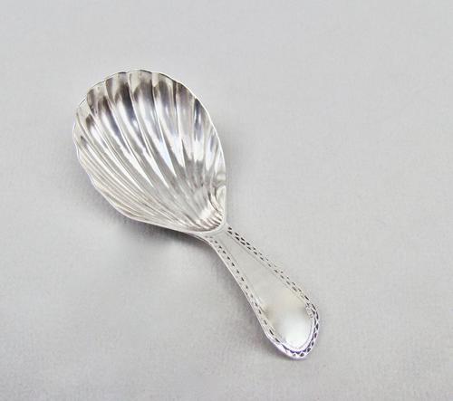 Georgian Silver Caddy Spoon by Charles Houghman London 1791 (1 of 6)