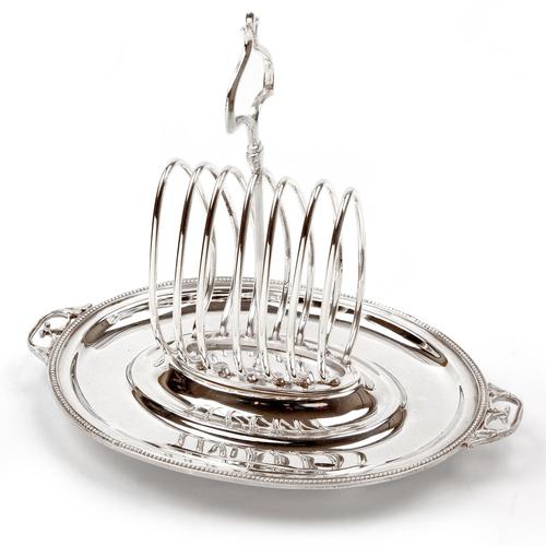 Elegant Late Victorian Toast Rack with Removable Dish (1 of 5)