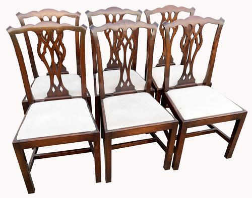 A Set of Six Mahogany Dining Chairs (1 of 4)