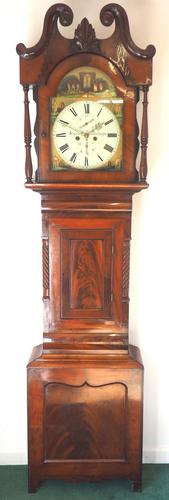 Fine English Longcase Clock Styers of Darlington 8-day Grandfather Clock with Moon Roller Dial (1 of 19)