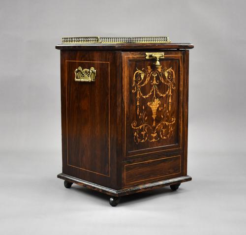 Victorian Rosewood Inlaid Coal Purdonium by Jas Shoolbred (1 of 16)