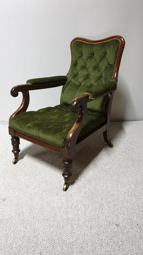 William IV Mahogany Library Chair (1 of 7)