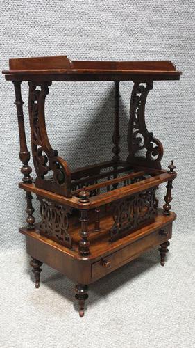 Victorian Walnut Canterbury (1 of 5)