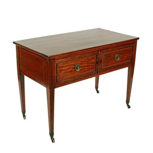 Edwardian Two Drawer Side Table (1 of 5) Edwardian Two Drawer Side Table (1 of 5)