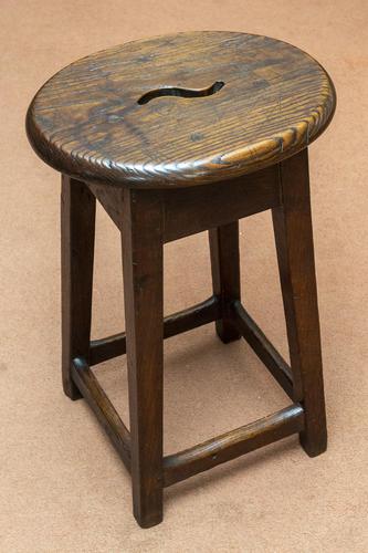 Fine Quality Oak Stool (1 of 2)