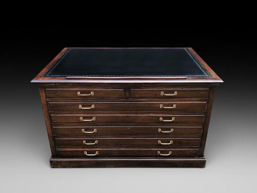 Desirable Mahogany Architects Plan Chest (1 of 6)