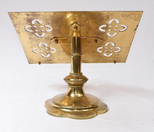 Victorian Gothic Reading Stand Antique Brass 1860 Lecturn (1 of 9)