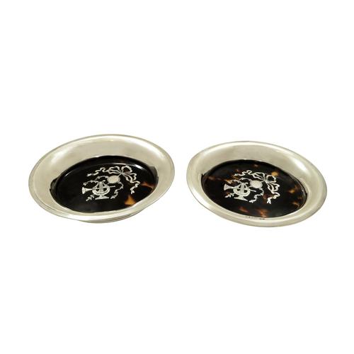 Pair of Antique Sterling Silver & Tortoiseshell Pin Trays 1917 (1 of 8) Pair of Antique Sterling Silver & Tortoiseshell Pin Trays 1917 (1 of 8)