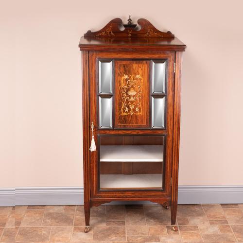 Edwardian Inlaid Music Cabinet (1 of 12)