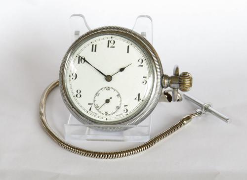 1930s Swiss Pocket Watch & Chain (1 of 4)