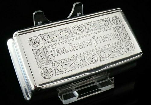 Vintage Swedish Silver Snuff Box (1 of 10) Vintage Swedish Silver Snuff Box (1 of 10)