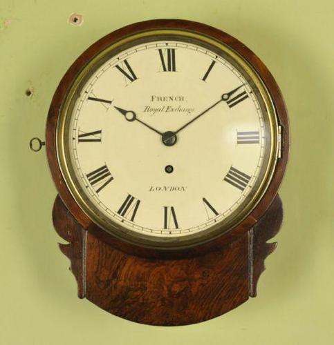 Excellent 8 Inch Rosewood Fusee Dial Clock - French , London (1 of 10) Excellent 8 Inch Rosewood Fusee Dial Clock - French , London (1 of 10)