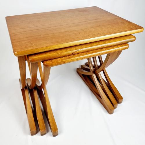 Nathan X-frame Legged Nest of Tables (1 of 11) Nathan X-frame Legged Nest of Tables (1 of 11)
