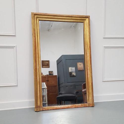 Antique Gilded Narrow French Mirror c.1860 (1 of 6) Antique Gilded Narrow French Mirror c.1860 (1 of 6)