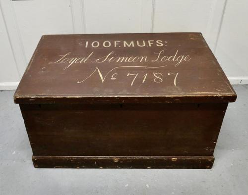 Victorian Painted Masonic Pine Chest (1 of 7) Victorian Painted Masonic Pine Chest (1 of 7)