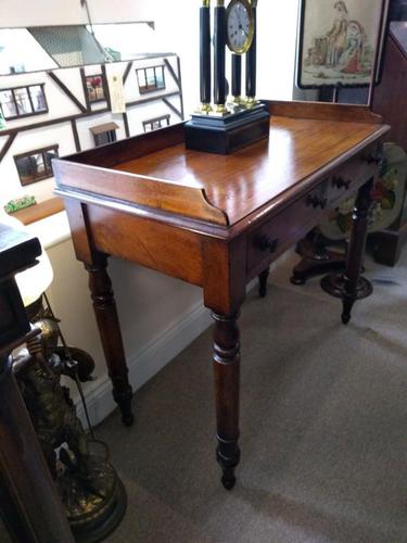 Victorian Mahogany Galleried Writing Table (1 of 6)