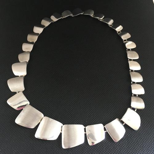 Danish Sterling Silver Necklace. 1960s. By G. Ellegaard Jorgensen (1 of 4)