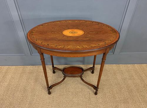 Fine Quality Oval Inlaid Mahogany Occasional Table (1 of 16) Fine Quality Oval Inlaid Mahogany Occasional Table (1 of 16)