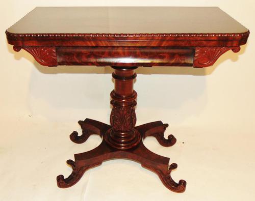 American Regency mahogany card table (1 of 9)