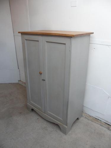 Lovely Painted Light Grey Reclaimed Pine 2 Door Multi Functional Cupboard (1 of 7) Lovely Painted Light Grey Reclaimed Pine 2 Door Multi Functional Cupboard (1 of 7)