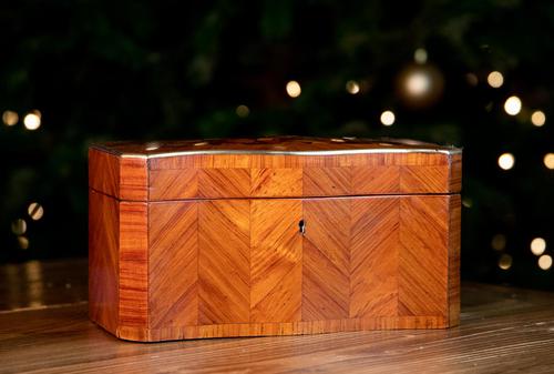 Stunning Kingwood Inlaid Tea Caddy c.1880 (1 of 8) Stunning Kingwood Inlaid Tea Caddy c.1880 (1 of 8)