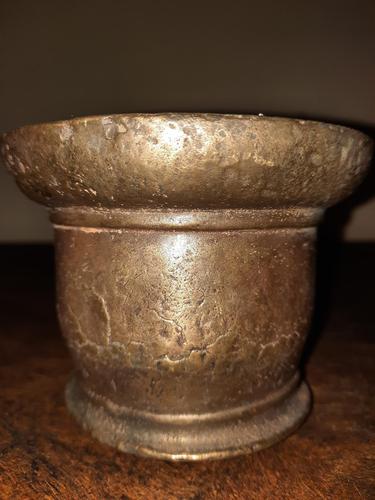 English Elizabethan Bronze Mortar And Pestle c.1600 A.D. (1 of 9)