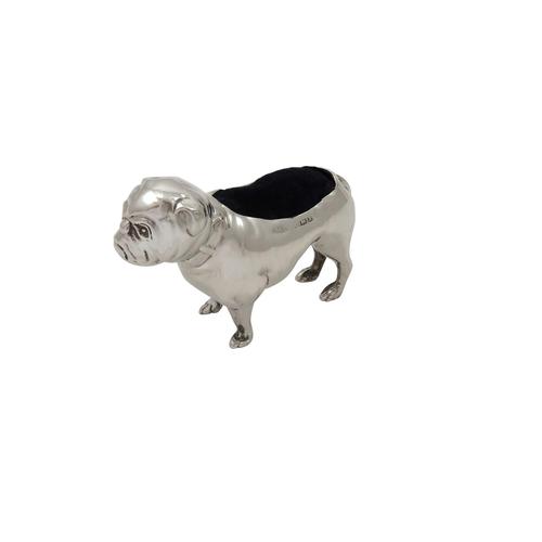 Antique Edwardian Sterling Silver Bull Dog Pin Cushion 1906 (1 of 9) Antique Edwardian Sterling Silver Bull Dog Pin Cushion 1906 (1 of 9)