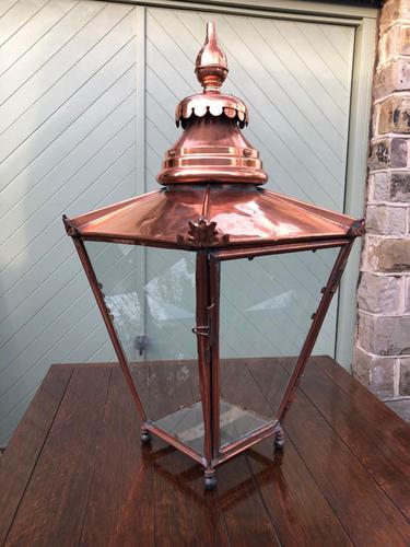 Antique Copper Glazed Lantern (1 of 8)