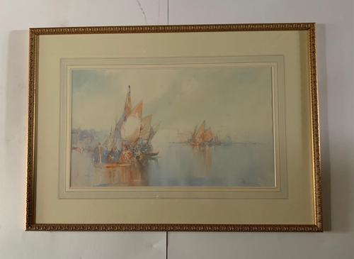 William Knox - Fine Watercolour Drawing of Grand Canal Venice (1 of 3)