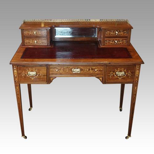Edwardian Inlaid Rosewood Desk (1 of 11) Edwardian Inlaid Rosewood Desk (1 of 11)